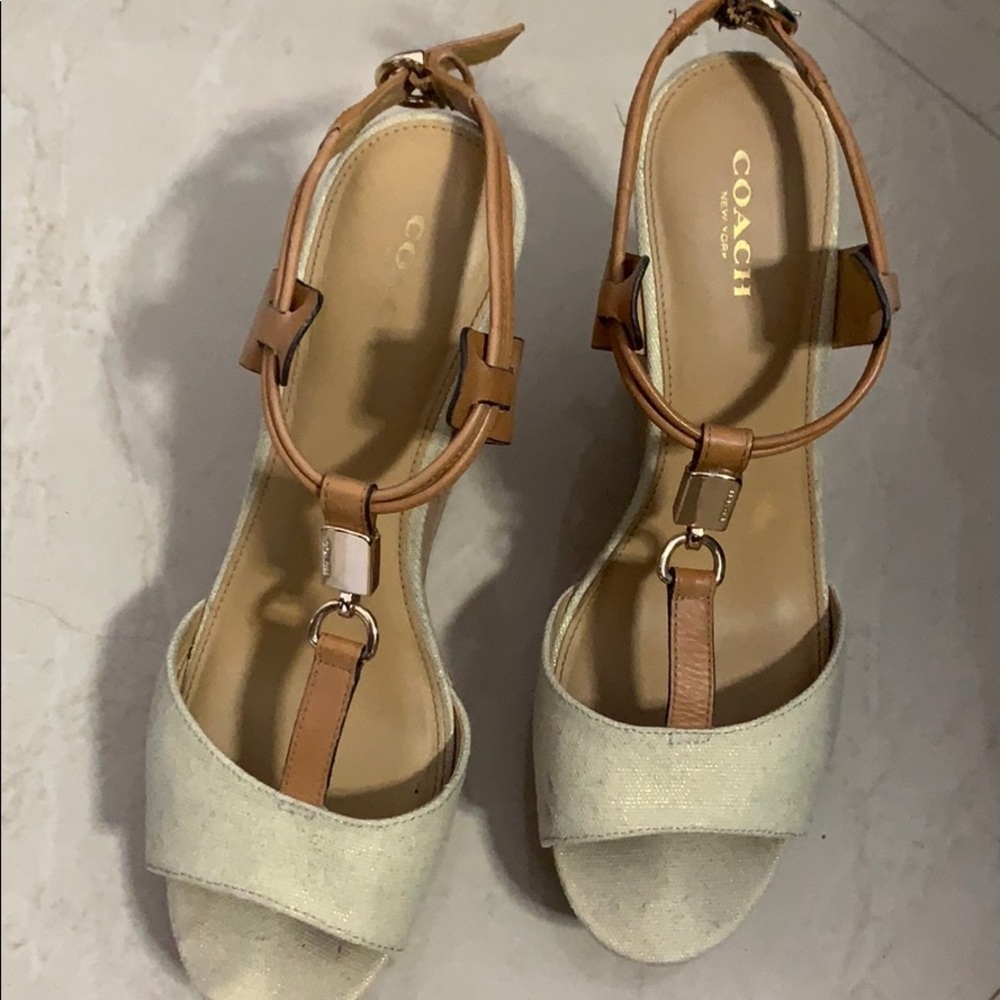 Coach wedges size 8